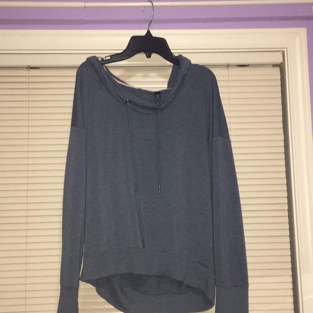 Blue hoodie